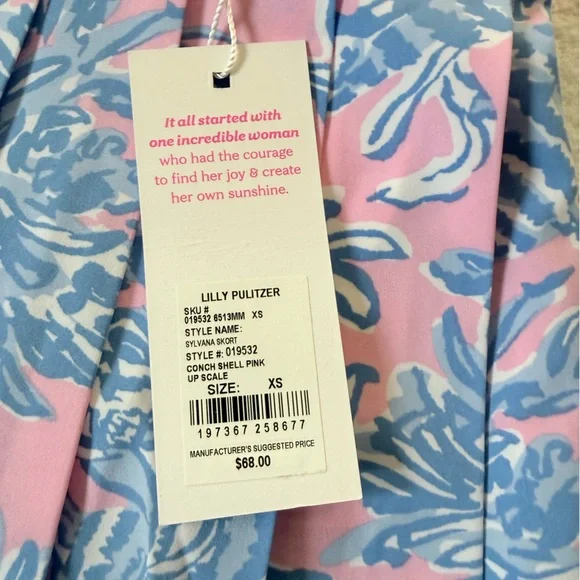 Lilly Pulitzer Pink and Blue Floral Skirt - Picture 2 of 5